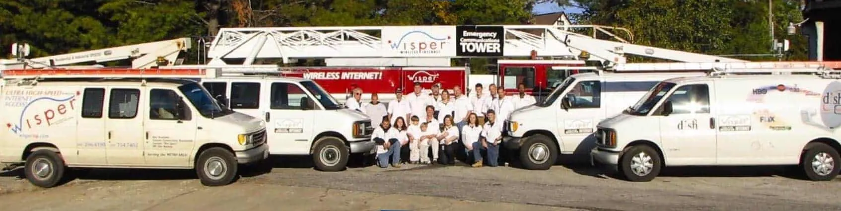 Members of Wisper's early crew